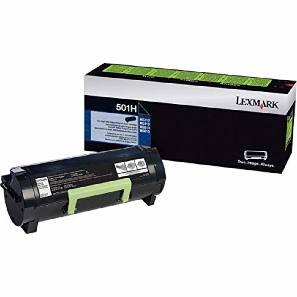 Lexmark 50F1H00 501H MS 310 410 510 610 Toner Cartridge (Black) in Retail Packaging,Black Toner