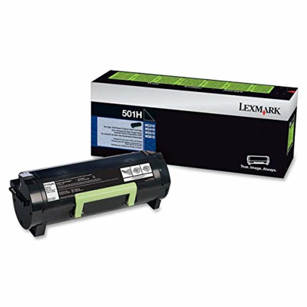 Lexmark 50F1H00 501H MS 310 410 510 610 Toner Cartridge (Black) in Retail Packaging,Black Toner