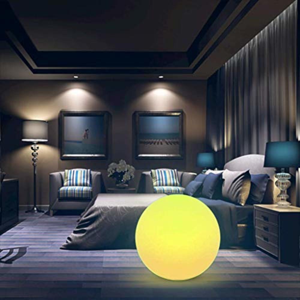LOFTEK LED Large Dimmable Light Ball: 20-inch RGB 16 Color Changing Glow Ball with Remote Control, Waterproof Floating Pool Ligh