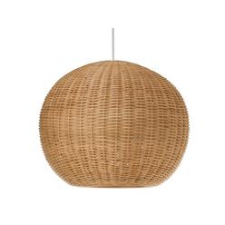KOUBOO 1050030 Wicker Ball Pendant Lamp, Natural