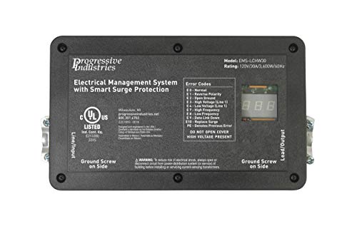 Progressive Industries 30 Amp Hardwired RV Electrical Management System Surge Protector With Integrated Display (1 MIN), EMS-LCH