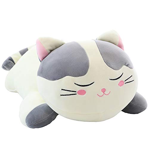 Elfishgo Cat Big Plush Hugging Pillow, Super Soft Kitten Kitty Stuffed  Animals Toy Gifts for Kids, Girls, Bed, Christmas, Valentine 