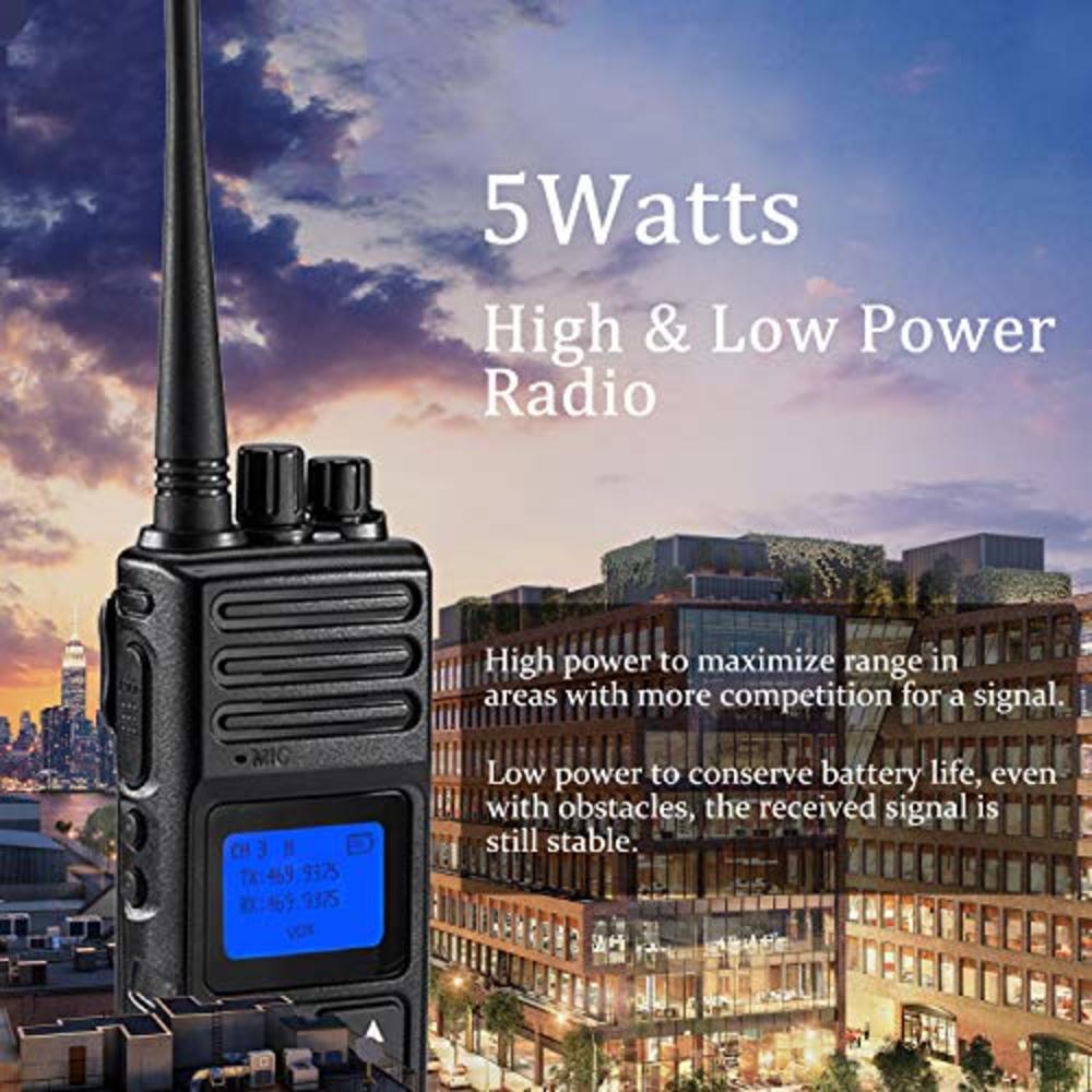 SAMCOM Two Way Radios, SAMCOM FPCN30A 2 Way Radio Long Range 5 Watts UHF Rechargeable 1500mAh Battery Programmable Walkie Talkies for A