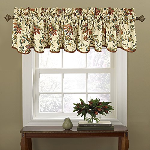 Waverly Felicite Floral Pattern with Grimp Trim Window ...