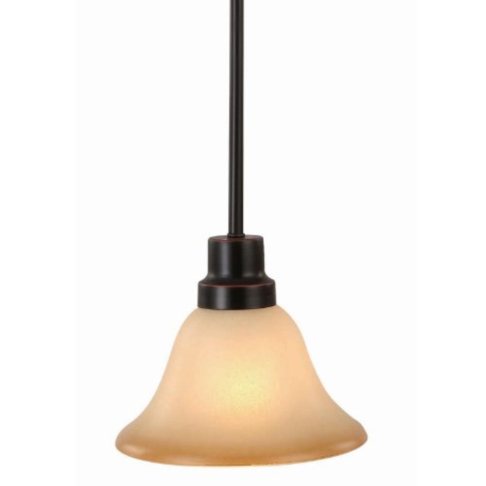Hardware House Bristol Series 1 Light Oil Rubbed Bronze 7-1/4 Inch by 44 Inch Mini-Pendant Ceiling Lighting Fixture : 16-7550