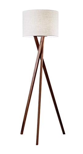 Adesso 3227 15 Brooklyn Floor Lamp 63 In 150 W Incandescent Equiv Cfl Walnut Wood 1 Adesso 3227 15 Brooklyn Floor Lamp 63, 150 W Floor Lamp