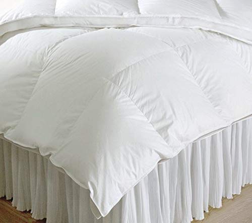 Downtown Company Sweet Dream Hungarian Down Comforter, 650+ Fill Power, White Goose Down Fill, 330TC Cover (King 108 X 94)
