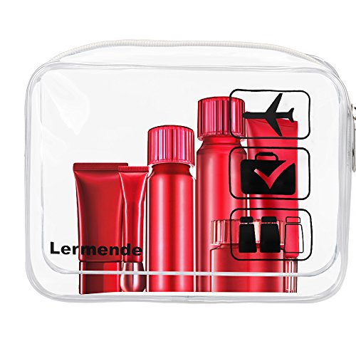 Lermende 3pcs Lermende TSA Approved Toiletry Bag For Women , Travel Toiletry Bag for Men, Airport Carry On Small Clear Toiletry Bag Cosme