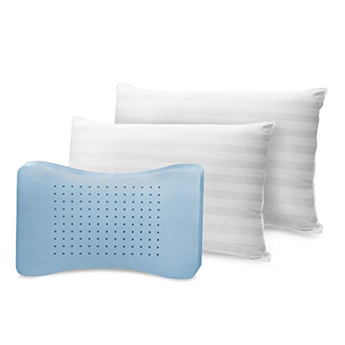SensorPEDIC MemoryLOFT Pillow, Queen, White 2 Count