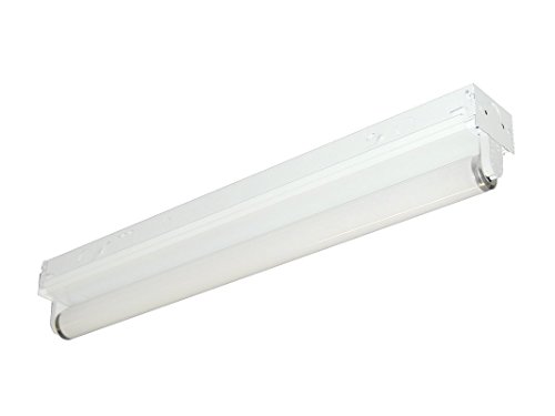 AFX Lighting by AFX ST125R8 Standard 36-Inch 1-25 T8 Light Strip, White Enamel Steel Chassis