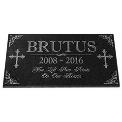Personalized-Pets-by Pet Memorial Stones Personalized Granite Dog Cat Horse Crosss Gravestone Garden Pet Grave Markers