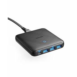 Anker Play USB C Charger, Anker 65W 4 Port PIQ 3.0 & GaN Fast Charger Adapter, PowerPort Atom III Slim Wall Charger with a 45W USB C Port, 