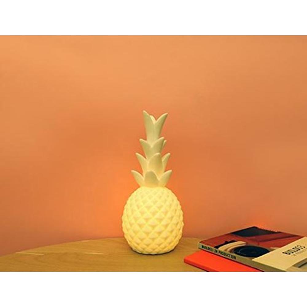 Kikkerland LT14 Pineapple LED Light, White