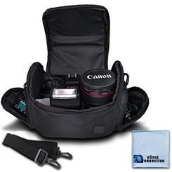 eCostConnection Medium Soft Padded Camera Equipment Bag / Case for Nikon, Canon, Sony, Pentax, Olympus Panasonic, Samsung & Many More