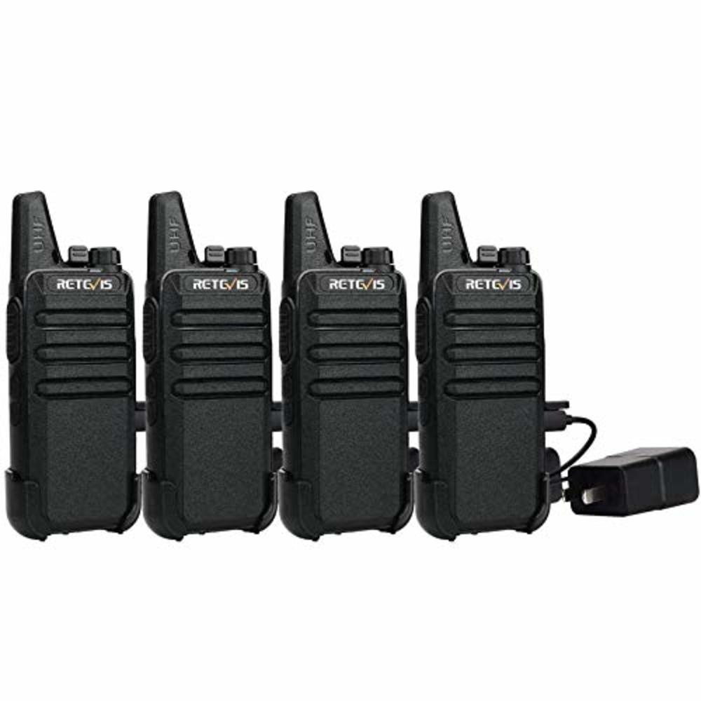 Retevis RT22 Two Way Radio Long Range Rechargeable,Portable 2 Way Radio,Handsfree Walkie Talkie for Adults Commercial Cruises Hu