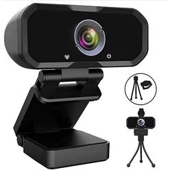 Svcouok Webcam 1080p HD Computer Camera - Microphone Laptop USB PC Webcam with Privacy Shutter and Tripod Stand, 110 Degree Live