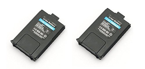 NSKI 2Pcs UV-5R Two-Way Radio Battery for Baofeng UV-5R Walkie Talkie