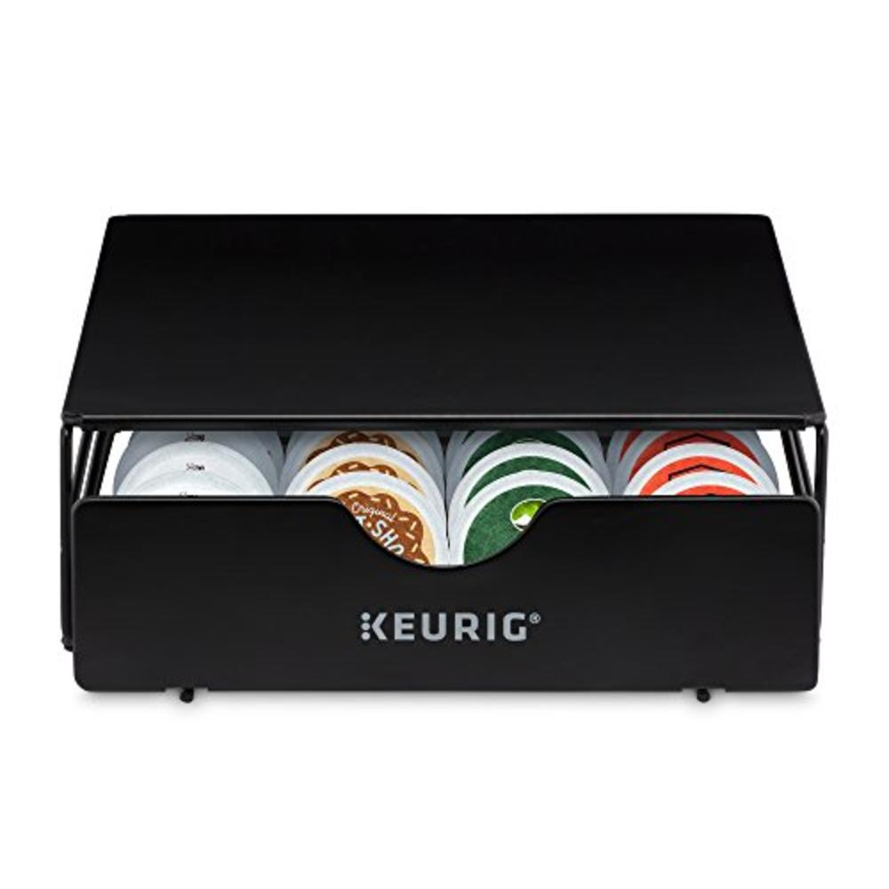Keurig Slim Non-Rolling Storage Drawer, Coffee Pod Storage, Holds up to 24 Keurig K-Cup Pods, Black, Storage Drawer - 24ct