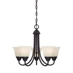Designers Fountain 85185-ORB Kendall 5 Light Chandelier, Oil Rubbed Bronze