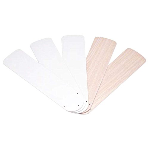 westinghouse lighting 7741100 42-inch white/bleached oak replacement fan blades, five-pack