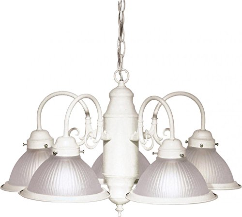 NUVO SF76/693 Five Light Chandelier, White