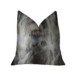 Plutus Brands Plutus Dusty Ash Gray Charcoal Handmade Luxury Pillow 16"L x16"W