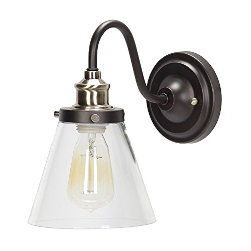 Globe Electric 222294 1 Light Oil Rubbed Bronze Wall Sconce