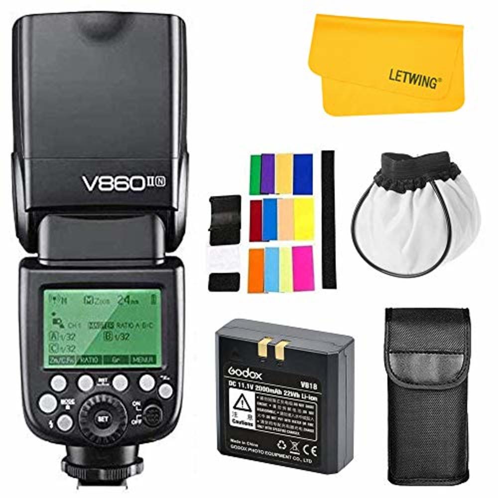escaleren G Premier Godox V860II-N 2.4G TTL Li-on Battery Camera Flash Compatible for Nikon  D800 D700 D7100 D7000 D5200 D5100 D5000 D300 D300S D3200