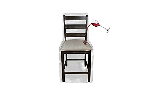LAMINET Heavy-Duty Crystal-Clear Dining Chair Protectors - Protects All-Over from Dust, Dirt, Spills, Pet Hair/Dander, Paws and 