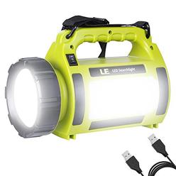 LE Rechargeable LED Camping Lantern, 1000LM, 5 Light Modes, 3600mAh Power Bank, IPX4 Waterproof, Perfect Lantern Flashli