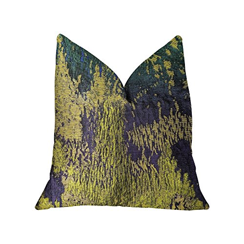 Plutus Brands Plutus PBRA2330-2030-DP Emerald Rainforest Green&#44; Yellow & Blue Luxury Throw Pillow&#44; 20 x 30 in. Queen
