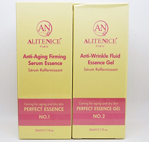Alitenice Paris Anti Aging Firming Serum Essence 50ml No.1 and Anti Wrinkle Fluid Essence Gel No.2