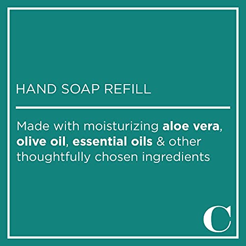 Caldrea Hand Soap Refill, Aloe Vera Gel, Olive Oil and Essential Oils to Cleanse and Condition, Rosewater Driftwood Scent, 32 oz