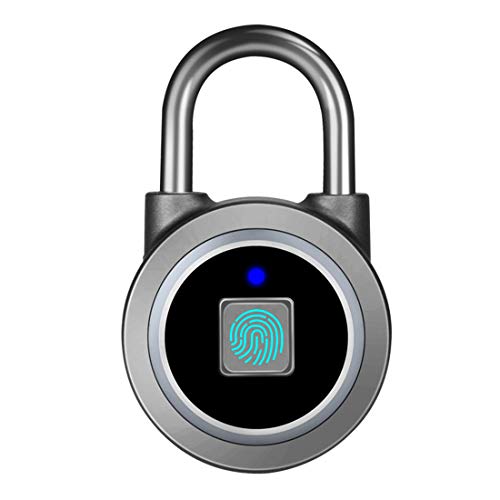 Megafeis Fingerprint Padlock, Bluetooth Lock, Mobile APP, MEGAFEIS Smart  Padlock with Keyless Biometric, Water Resistant, Suitable for Gy
