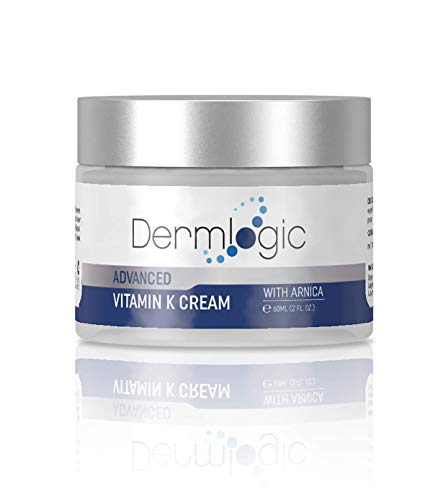 Dermlogic Vitamin K Cream- Moisturizing Bruise Healing Formula. Dark Spot Corrector for Bruising, Spider Veins & Broken Capillaries. Reduc