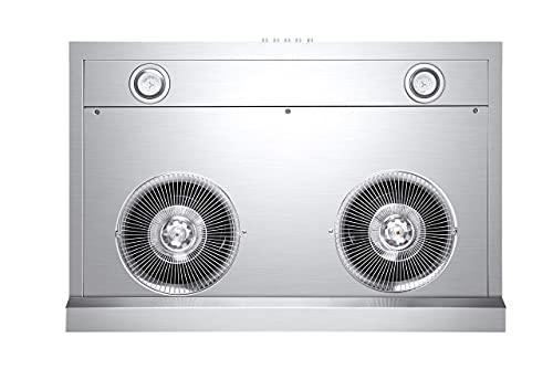 Hauslane | Chef Series Range Hood C100 30" Under Cabinet Kitchen Extractor | Stainless Steel Electric Stove Ventilator | 3 Speed