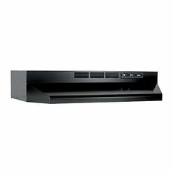 Broan-NuTone 413023 Ductless Range Hood Insert with Light, Exhaust Fan for Under Cabinet, 30-Inch, Black