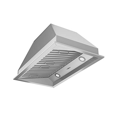 Ancona AN-1311 Chef Series Built-in 28" Ducted 600 CFM Insert Range Hood with LED Lights in Stainless Steel