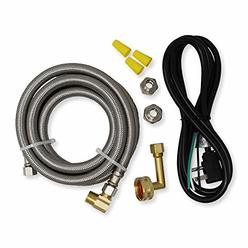 Appliance Pros PM28X329 Universal Dishwasher Installation Kit, Kitchen Sink Drain Pipe Compatible, 6 Connector with 3-Wire Power