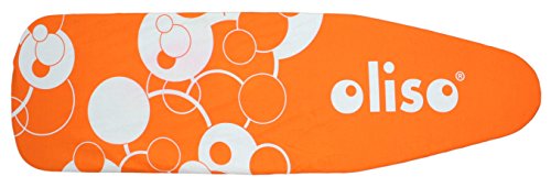 Oliso Standard Size Ironing Board Cover, 100% Cotton, 54 Inch by 15 Inch, Orange