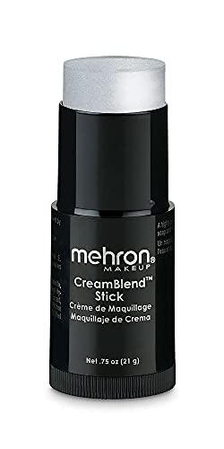 Mehron Makeup CreamBlend Stick - Body Paint (.75 oz) (Silver)