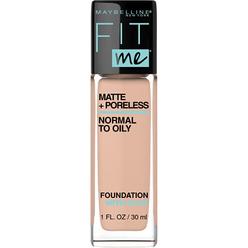 Maybelline New York Maybelline Fit Me Matte + Poreless Liquid Foundation Makeup, Pure Beige, 1 fl; oz; Oil-Free Foundation