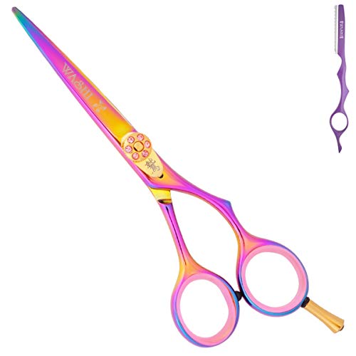 Washi Beauty Shears Washi Beauty - Gold Rainbow 5.5” Hair Shear/Scissor Titanium Offset 440C Steel
