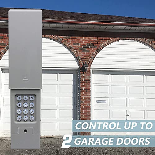 x x-house Universal Garage Door Keypad Wireless Keyless Entry Keypad Compatible Chamberlain/LiftMaster/Craftsman/Linear etc Garage Door Op