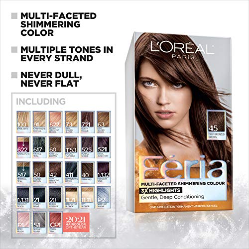 LOral Paris LOreal Paris Feria Multi-Faceted Shimmering Permanent Hair  Color, M31 Midnight Moon (Cool Soft