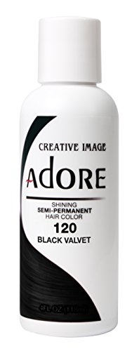 Adore Semi-Permanent Haircolor #120 Black Velvet 4 Ounce (118ml)