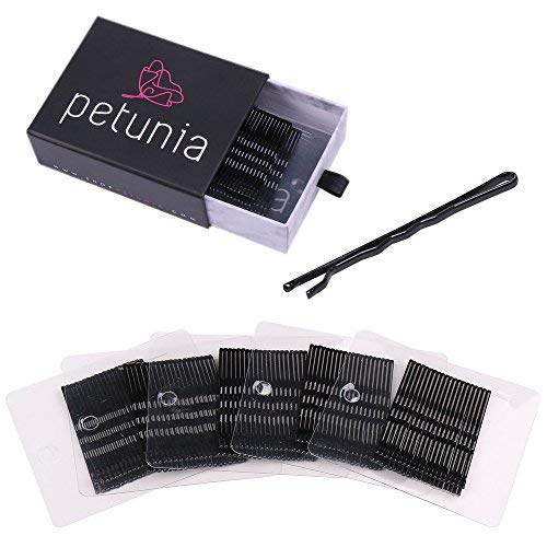 Shop petunia Premium Bobby Pins with Travel Case - 100 Black ...