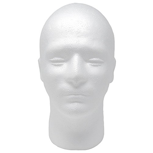 A1 Pacific Male Styrofoam Foam Mannequin wig Head 11" (1 count)
