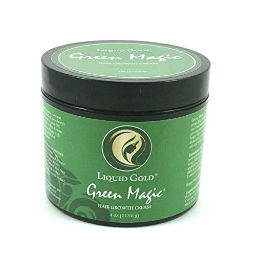 Liquid Gold Hair Pro Green Magic Hair Growth Cream (Helps with Hair Loss,  Balding, Bald Spots, Hair Thinning, Hair Fall. Thickens Hair.)