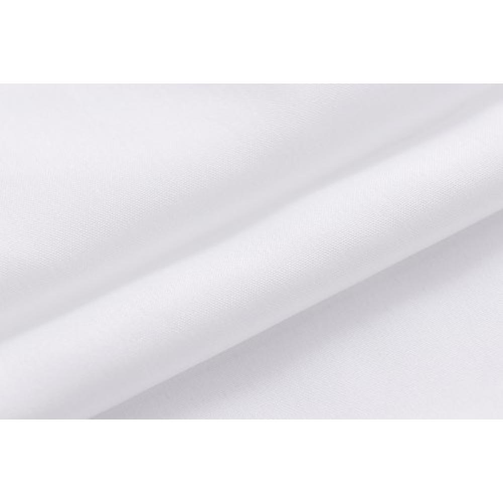 N&Y HOME Fabric Shower Curtain Liner Solid White with Magnets, Hotel Quality, Machine Washable,70 x 72 inches for Bathroom, 70"x